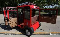 เบนซิน 130cc 2.9m * 1.2m * 1.7m Cabin Enclosed Tricycle
